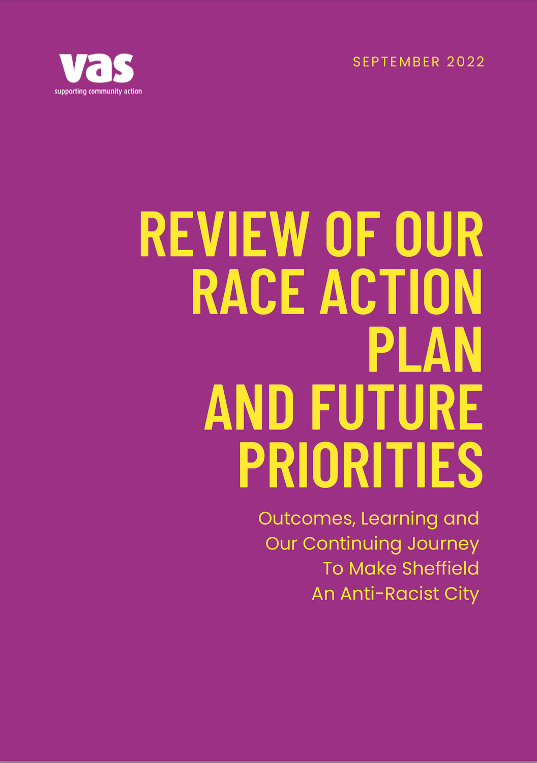 Review of the race action plan highlighting future priorities and strategic goals for diversity and inclusion initiatives.