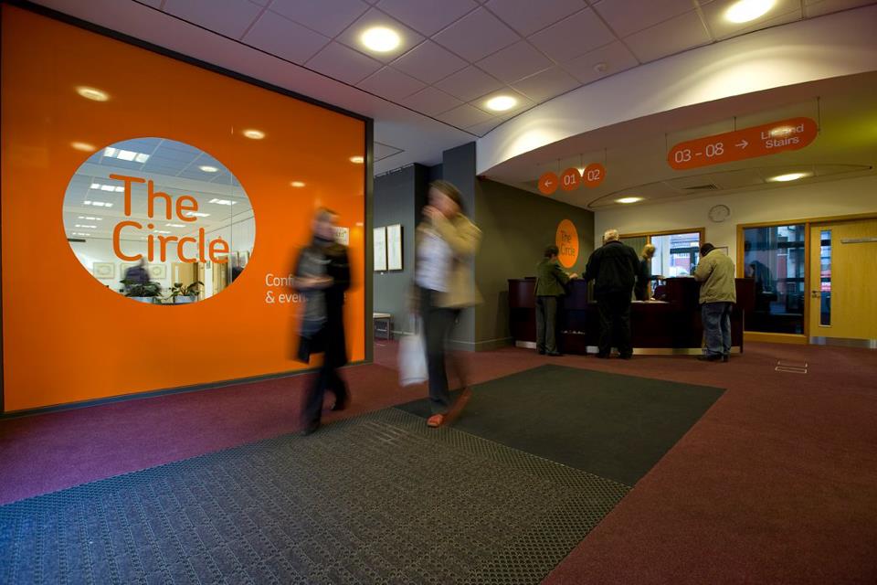 A vibrant display of circles layered together, illustrating a dynamic and engaging visual experience.